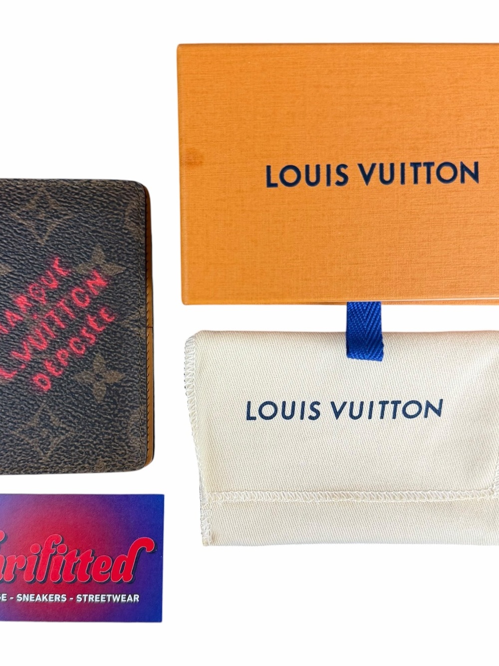Louis Vuitton Pocket Organizer Monogram Dust Brown Marque Bifold Wallet M11631